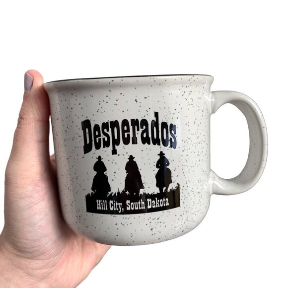 Desperados Hill City South Dakota Speckled Mug Ceramic - Picture 1 of 5